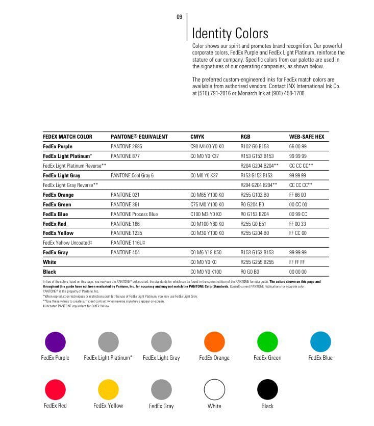 Fedex Brand Colors