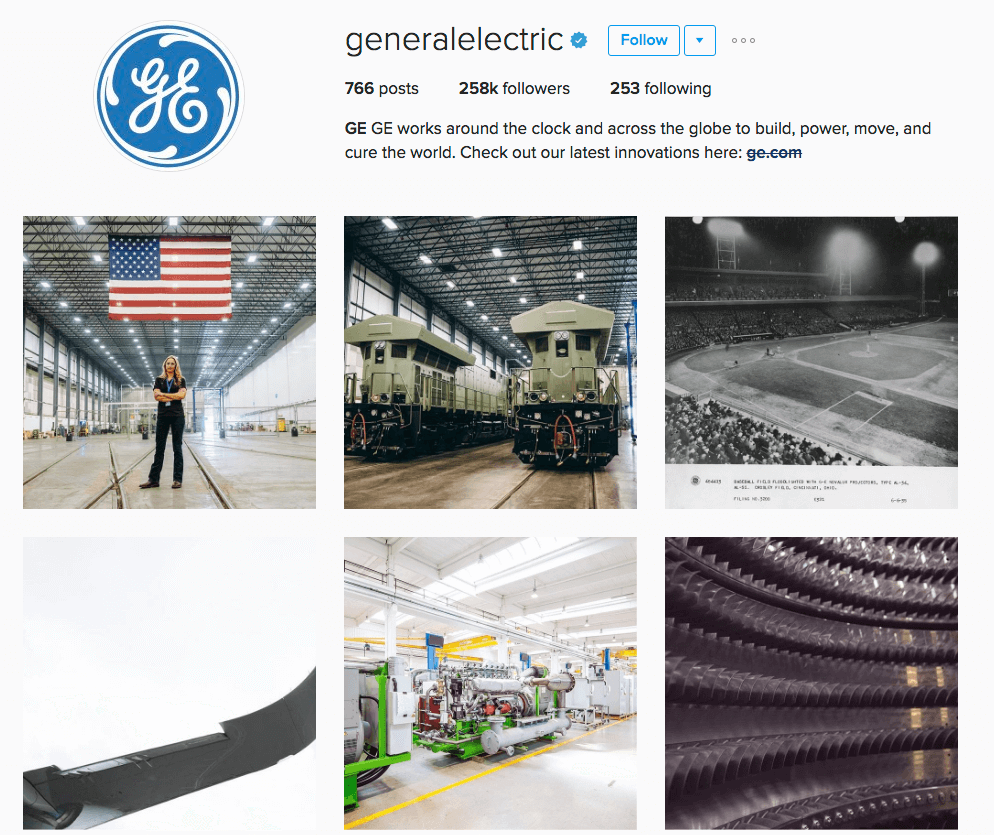 General Electric Instagram