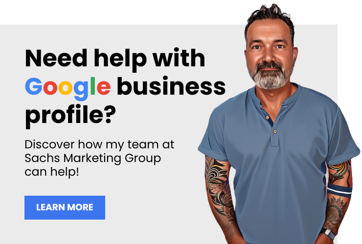 Eric Sachs and text "Need help with Google business profile?