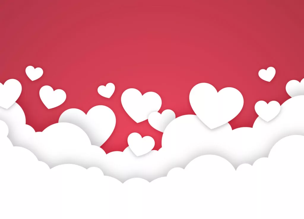 valentine's day marketing hearts