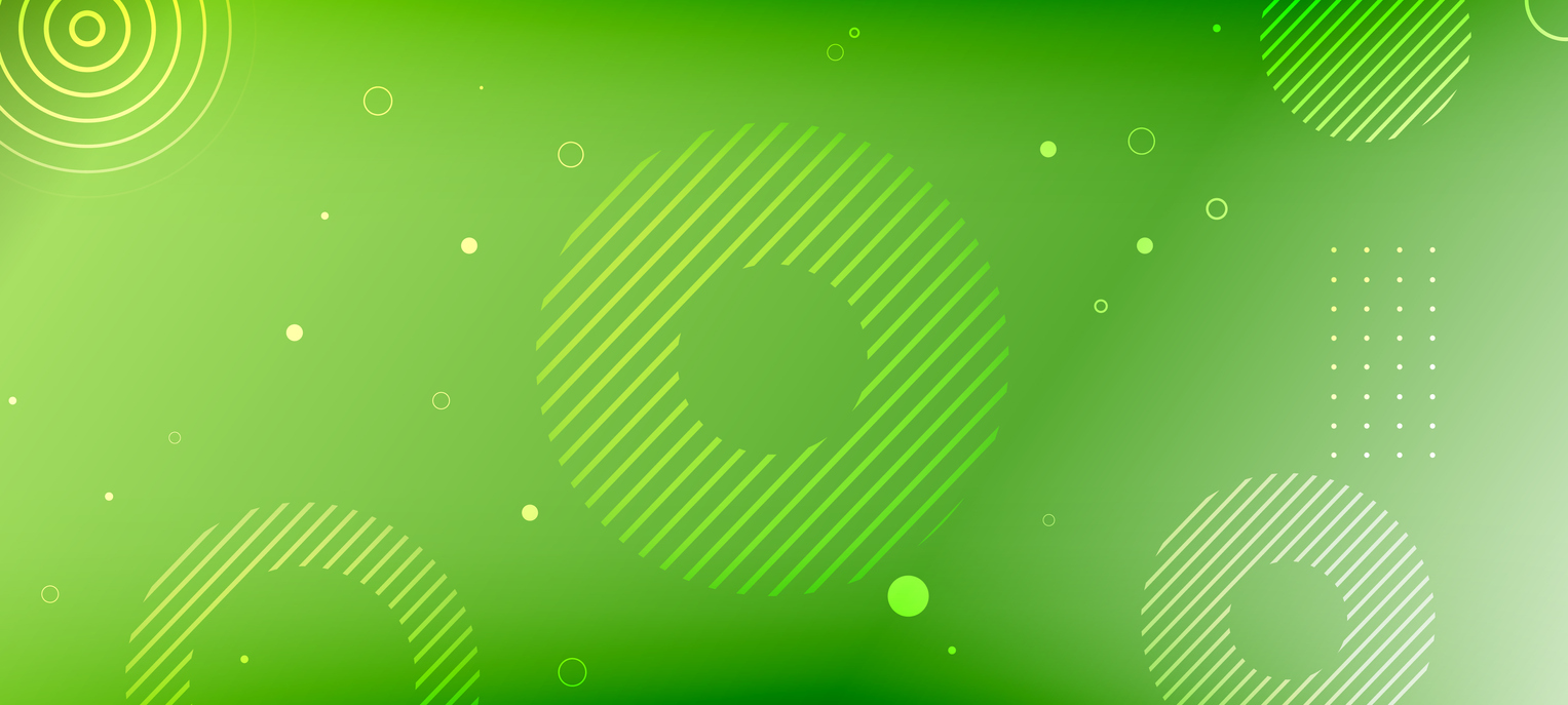 abstract illustration of green shapes