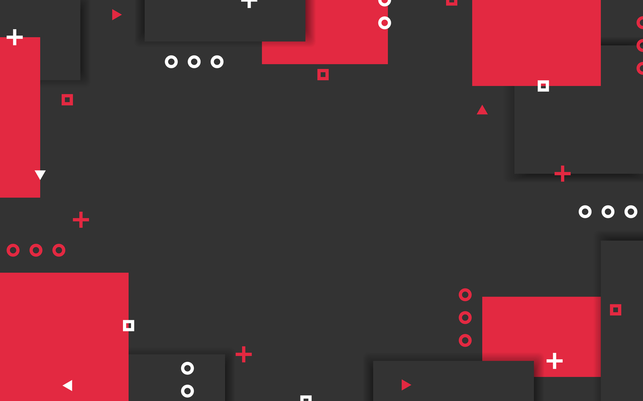 illustration with abstract red boxes