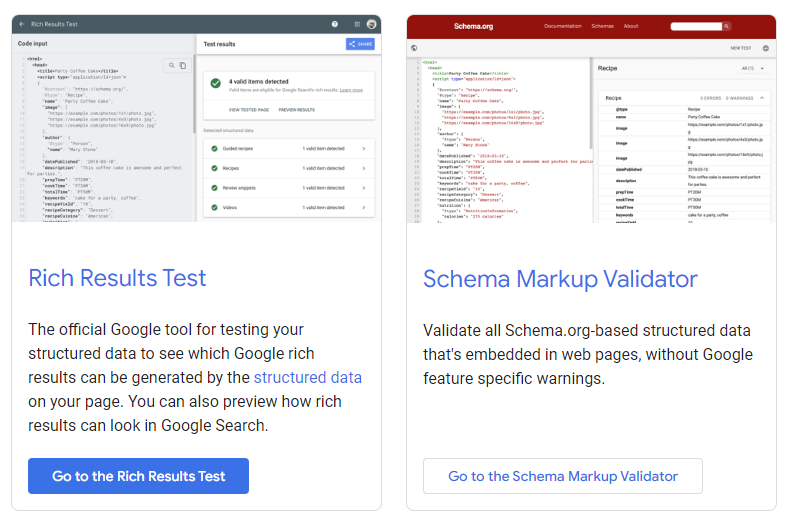 Google's Structured Data Testing Tool