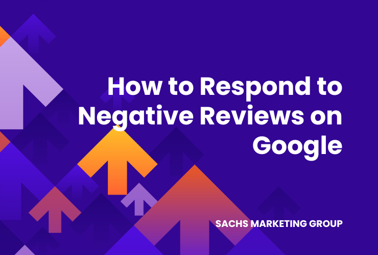 illustration with text "How to Respond to Negative Reviews on Google"