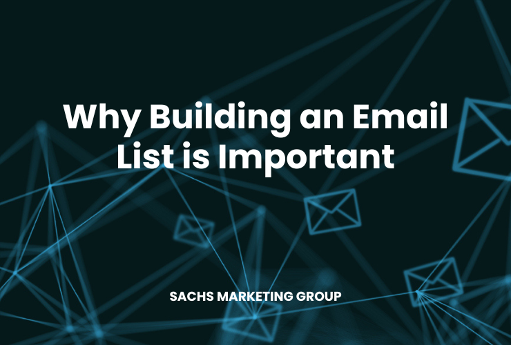 illustration with text "Why Building an Email List is Important"