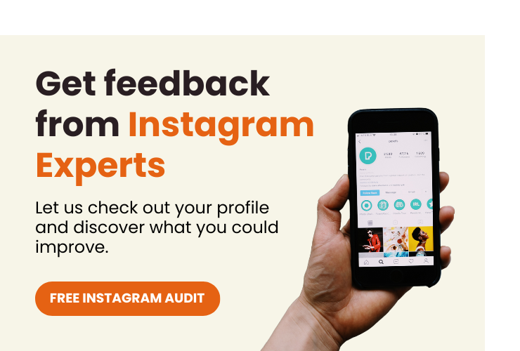 "Get feedback from Instagram experts"