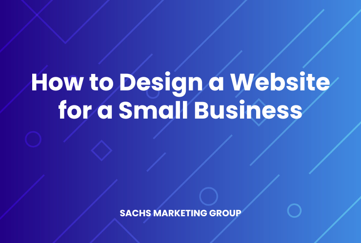 illustration with text "How to Design a Website for a Small Business"