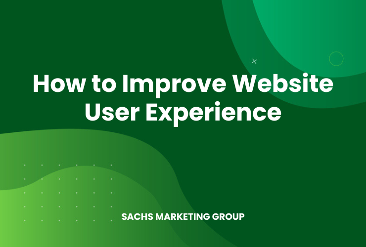 illustration with text "How to Improve Website User Experience"