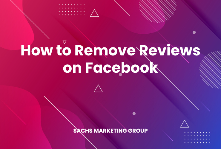 illustration with text "How to Remove Reviews on Facebook"