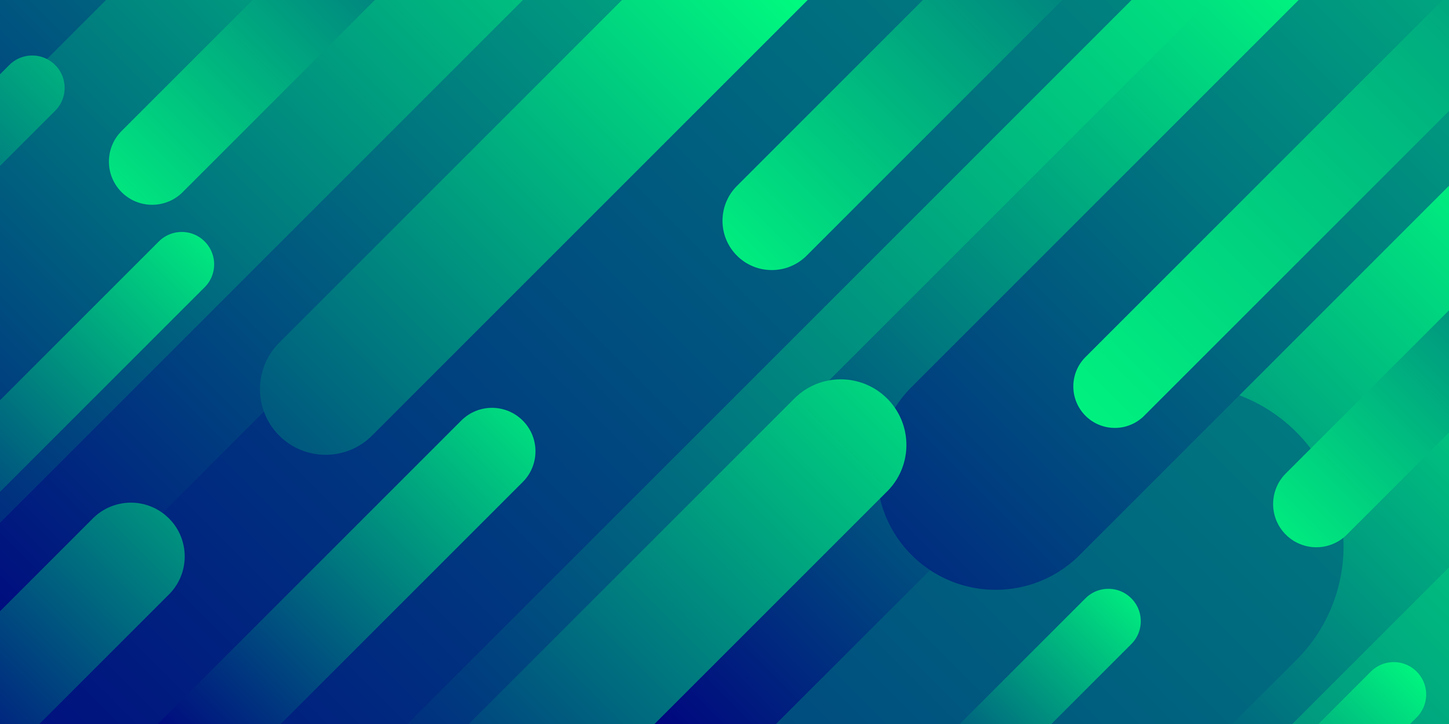 abstract illustration blue and green lines