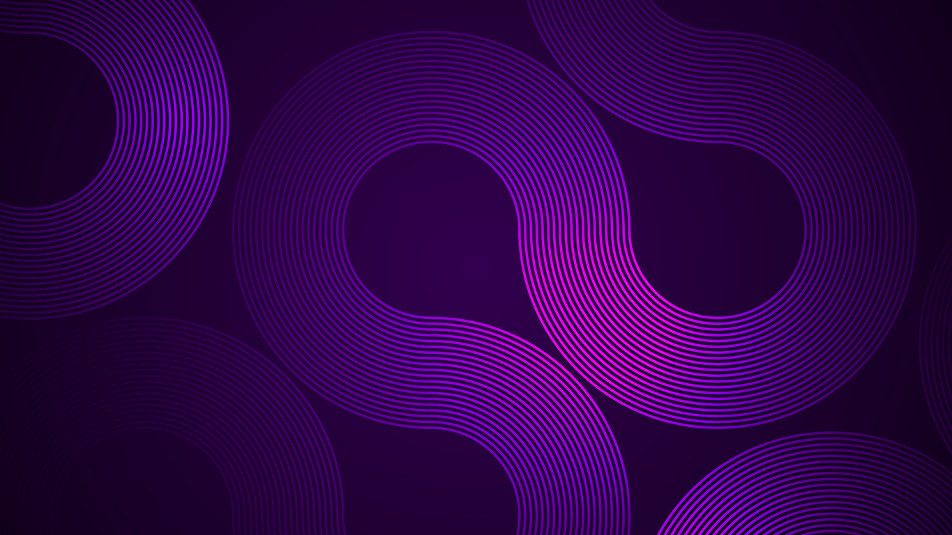 Dark violet abstract background with serpentine style lines as the main component.
