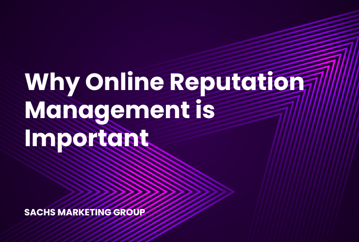 purple lines with text "Why Online Reputation Management is Important"