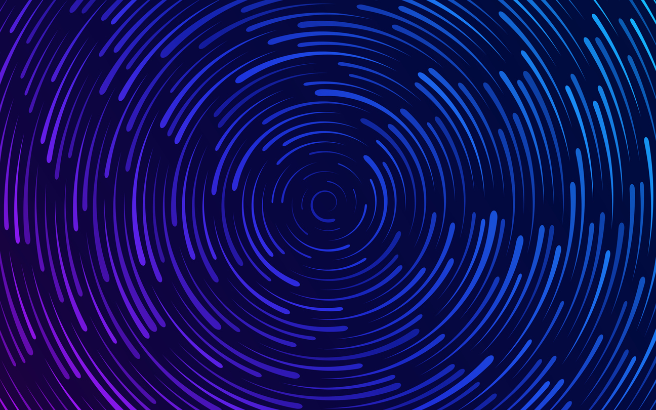 abstract swirling blue and purple lines