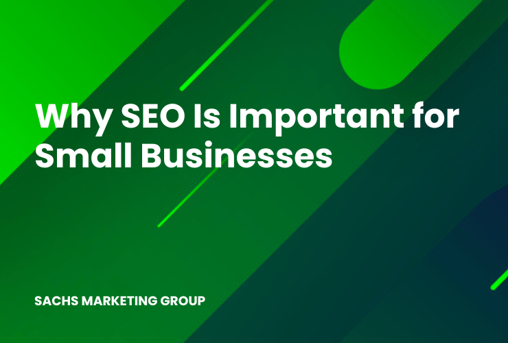 graphic with text "Why SEO Is Important for Small Businesses"
