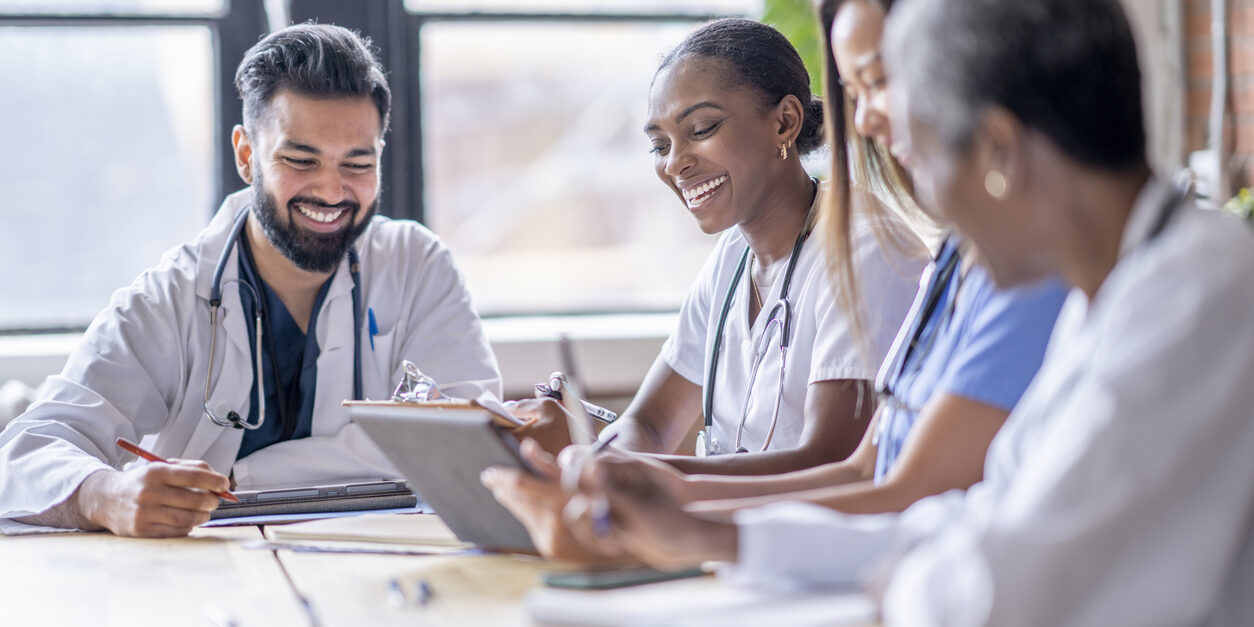 medical team discussing digital marketing for Doctors & Physicians