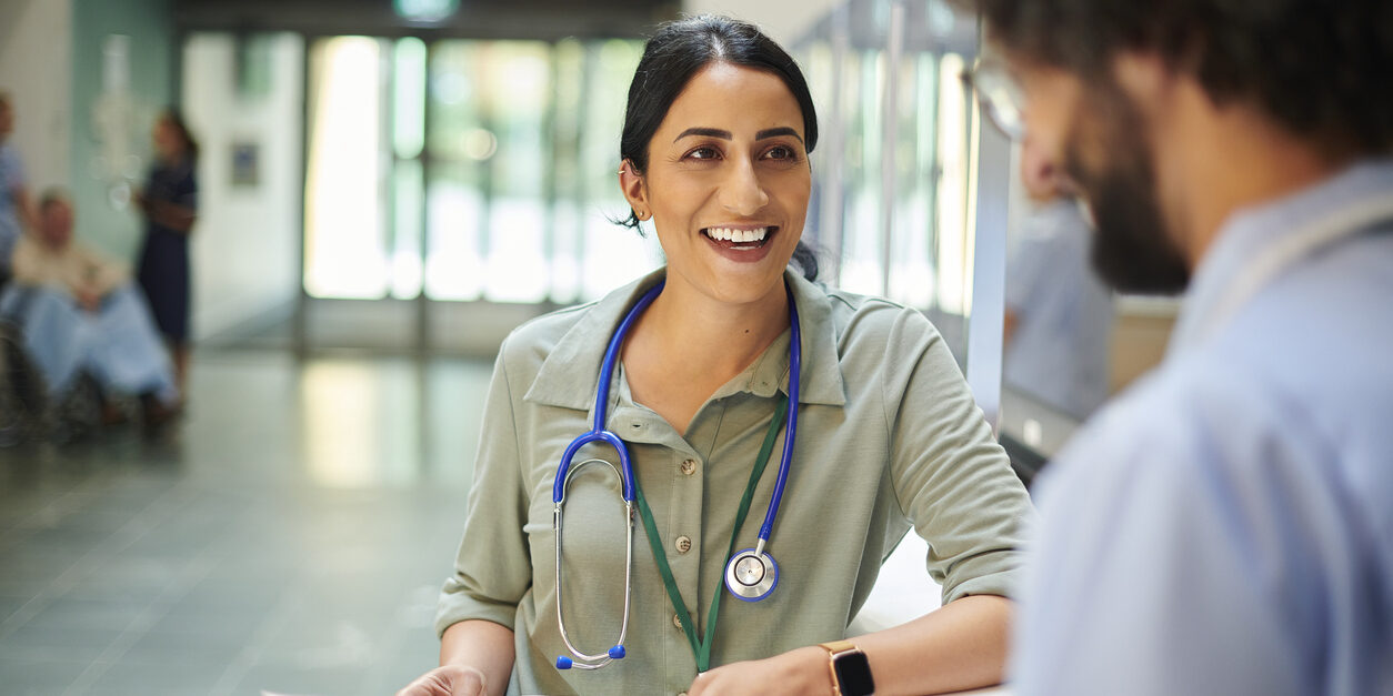 doctor discussing marketing medical practices